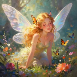 wonderdream faeries lady feather wing digital art painting fantasy bloom vibrant snyder zack and swanland raymond and pennington bruce illustration character design concept harmony joy atmospheric lighting butterfly median photoshop face filter