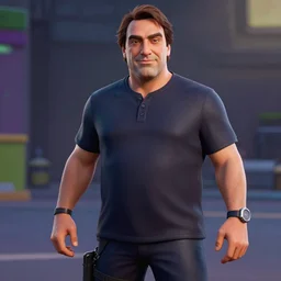 Silvio Berlusconi in Fortnite very detailed 4k quality super realistic