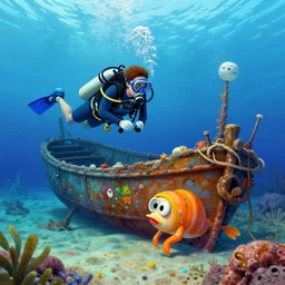 embellipastel anesthesia scubadiving salvage grazing wrecks colourful