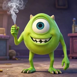 mike wazowski smoking weed