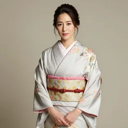 Japanese Jennifer Connelly wearing kimono, realistic, photo studio, HDR, 8k, trending on artstation