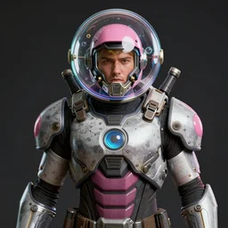 a character portrait of a soldier from fallout wearing combination halo armor and bubblegum crisis powersuit trending on artstation deviantart pinterest hyper detailed photorealistic hd 8 k post - processing high resolution