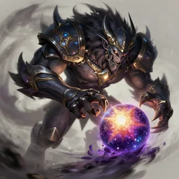 cosmic beast devouring a star concept art, digital illustration, trending on artstation, intricate details, epic composition, sharp focus, 8 k uhd, masterpiece, league of legends splash art