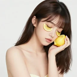 the portrait of an absurdly beautiful, graceful, elegant, sophisticated, young teen anime girl made up of lemons looking down, an ultrafine hyperdetailed illustration by kim jung gi, irakli nadar, intricate linework, bright colors, octopath traveler, final fantasy, unreal engine 5 highly rendered, global illumination, radiant light, detailed and intricate environment