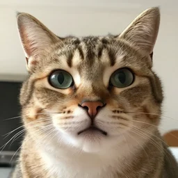 crazy cat selfie photo