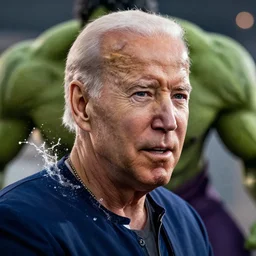 joe biden biden as the hulk in gears of war doom eternal, splash art, detailed face, details in the face, movie still, cinematic lighting, ray tracing, octane render, long lens, shallow depth of field, bokeh, anamorphic lens flare, 8 k, hyper detailed, 3 5 mm film grain