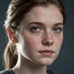 ultra realistic facial portrait of ellie from the last of us part 2, digital art, character portrait, highly detailed, trending on artstation, lens flare, atmosphere, hyper realistic, cinematic lightning, sharp focus, unreal engine 5, extreme details perfect face, pretty face, fine - face, illustration, 8 k, ultra texture, masterpiece