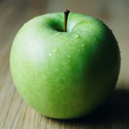 a beautiful photo of a green apple, Ilford Delta 3200
