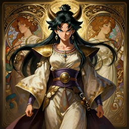 symmetry!! portrait of 1 5 0 0 namekian girl in historical namekian clothing, historical, intricate, highly detailed, dynamic lighting, digital art, digital painting, artstation, wlop, sharp focus, illustration, art by artgerm and greg rutkowski and alphonse mucha, 8 k