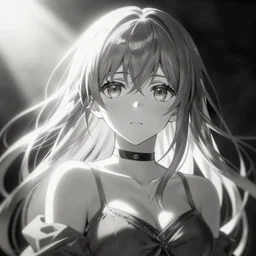 smug anime girl black and white, artstation, octane, in style of Tatsuki Fujimoto