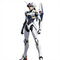 late 2 0 0 0 s anime screenshot of a sleek, slender, human - scale mecha suit defending the city streets, designed by hideaki anno, drawn by tsutomu nihei, and painted by zdzislaw beksinski