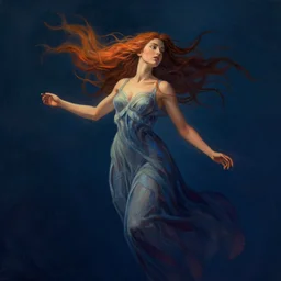 The goddess of wind, digital art by Greg Rutkowski and Thomas Kinkade, trending on Artstation, CGSociety, contrast color scheme