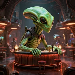 tatoni bar aliens star wars the mos eisley cantina 3 dstudiomax, maya 3 d, unrealengine, 4 k, 8 k, hdr, extreme render, mind - bending reality, hyper detailed, ultra - vivid, photo - realistic