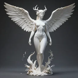 dryad, pure white, naturel, hyper detailed, digital art, trending in artstation, cinematic lighting, studio quality, smooth render, unreal engine 5 rendered, octane rendered, art style by klimt and nixeu and ian sprigger and wlop and krenz cushart