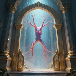 the gate to the eternal kingdom of synapses, fantasy, digital art, hd, detailed.