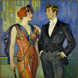 artdeco, painting by gaston bussiere, craig mullins, j. c. leyendecker