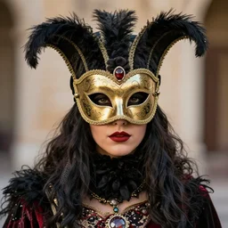 full shot photo of a beautiful!! harlequin warrior with venetian mask highly detailed 8 k hdr smooth sharp focus high resolution award - winning photo photorealistic