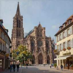 painting of strasbourg, france by michael garmash