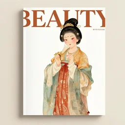 beauty magazine cover from tang dynasty