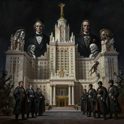 painting of an alumni of the faculty of computational mathematics and cybernetics, grim - lighting, high - contrast, intricate, elegant, highly detailed, centered, digital painting, artstation, concept art, smooth, sharp focus, illustration, artgerm, tomasz alen kopera, peter mohrbacher, donato giancola, joseph christian leyendecker, wlop, boris vallejo