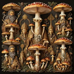 abundant and elaborate visions once the mushroom gods come to roost