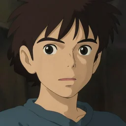procedural human, portrait by studio ghibli, inspired by rutkowsky, epic, huge scale, beautiful fine face features, intricate high details, sharp, ultradetailed