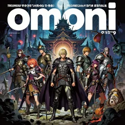 1 9 7 9 omni magazine cover of medieval fantasy community in japan. cyberpunk style by vincent di fate