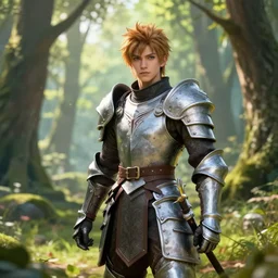 fantasy art anthro ahri forest medieval armour bright landscape depth of field hyperrealism 4 k trending award winning