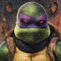 a study of cell shaded portrait very close up face of ninja turtle as Borderlands 3 concept art, llustration, post grunge, concept art by josan gonzales and wlop, by james jean, Victo ngai, David Rubín, Mike Mignola, Laurie Greasley, highly detailed, sharp focus, alien, Trending on Artstation, HQ, deviantart, art by artgem
