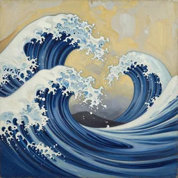 popular decorative art painting with contrasting composition, interference, wave, millennium