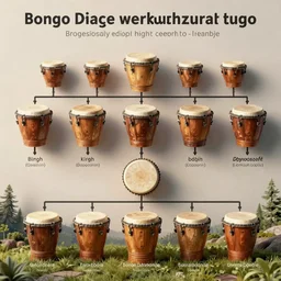 a tech tree for a series of Bongo Drums that get progressively more powerful