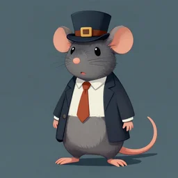 a rat detective, digital art, by Greg Rutkowski, artstation