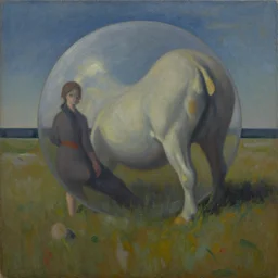 a surreal painting in the style of james gleeson