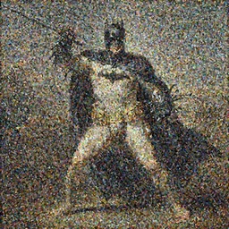 batman by michelangelo neoclassical, academic painting