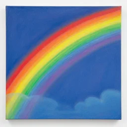 🌈 🛰 by shusei nagaoka, david rudnick, airbrush on canvas, pastell colours, cell shaded