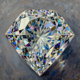 anime cyberpunk diamond, intricate oil painting, trending on artstation