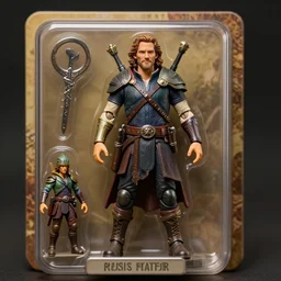 chris pratt action figure. dnd, high fantasy. royo, artgem, wlop