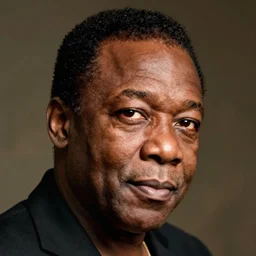 a close - up portrait of louis armstrong, by jonathan yeo
