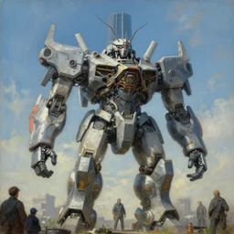 a giant brutalism pagoda mecha, tim hildebrandt, wayne barlowe, bruce pennington, donato giancola, trending on artstation, cinematic composition, beautiful lighting, hyper detailed, 8 k, oil on canvas