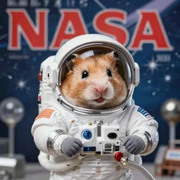 hamster in astronaut suit, nasa magazine, 1 9 9 0.