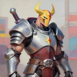 greg manchess portrait painting of armored sanguinius as overwatch character, medium shot, asymmetrical, profile picture, organic painting, sunny day, matte painting, bold shapes, hard edges, street art, trending on artstation, by huang guangjian and gil elvgren and sachin teng