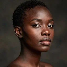 portrait of a beautiful African model By Emmanuel Lubezki
