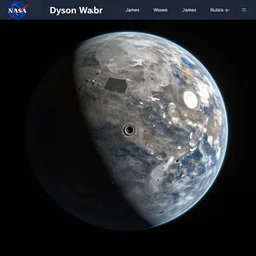 NASA website image, a clear picture of the Dyson sphere as observed by the James Webb Space Telescope.