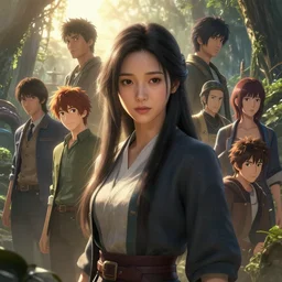 portrait of a beautiful hoyeon jung, unreal engine, fantasy art by greg rutowski, loish, rhads, ferdinand knab, makoto shinkai and lois van baarle, ilya kuvshinov, rossdraws, tom bagshaw, global illumination, radiant light, detailed and intricate environment