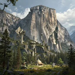 a highly detailed 4 k fantasy matte painting of yosemite zdzislaw beksinski, artstation, cgsociety, unreal engine
