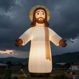 inflatable jesus