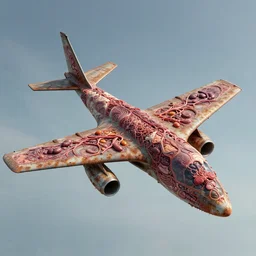 technobiological military aircraft consisting of tumors, veins, meat, kidneys, entrails, guts, skin. aircraft is flying in the sky. biopunk, bodyhorror, high detail, photorealism, full length view, very rust, concept art, octane render, cgsociety by hermann nitsch