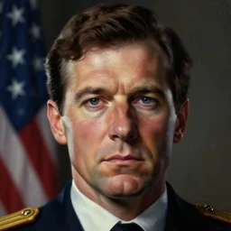 official portrait of the united states president, 1 9 7 6, scarred, close up, rim lighting, portrait, sinister atmospheric lighting. highly detailed painting by greg rutkowski, anime style