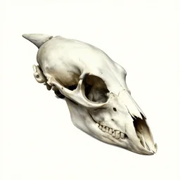 style sheet, animal bird - skull