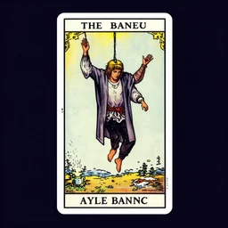 the hanged man as a cyberpunk tarot card